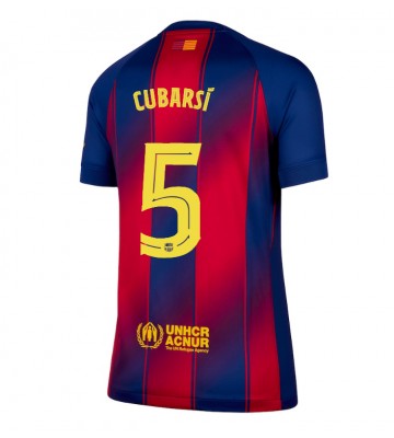 Barcelona Pau Cubarsi #5 Hjemmebanetrøje Dame 2025-26 Kortærmet